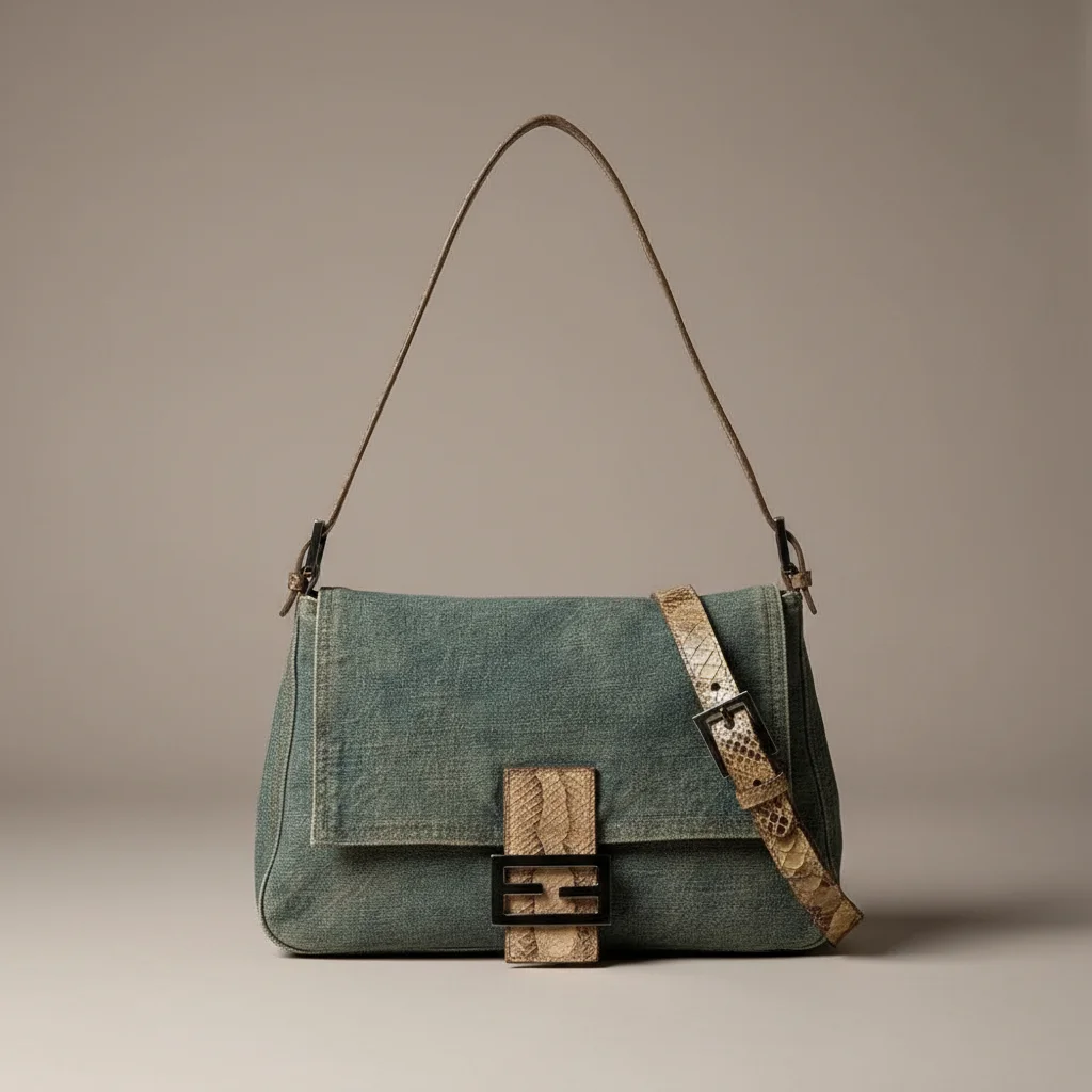 Sac jean bandoulière 30cm denim femme - Vue 5 - sac jean