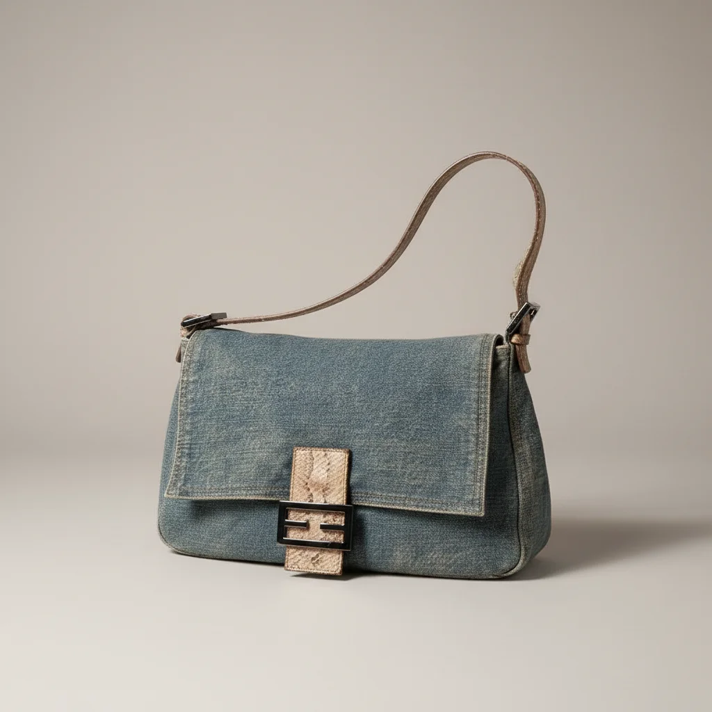 Sac jean bandoulière 30cm denim femme - Vue 6 - sac jean