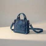Sac jean bandoulière en denim compact - Vue 1 - sac jean