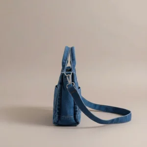 Sac jean bandoulière en denim compact - Vue 2 - sac jean