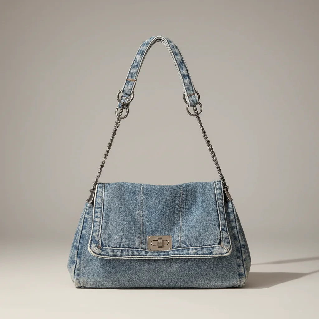 Sac jean bandoulière femme en denim - Vue 6 - sac jean