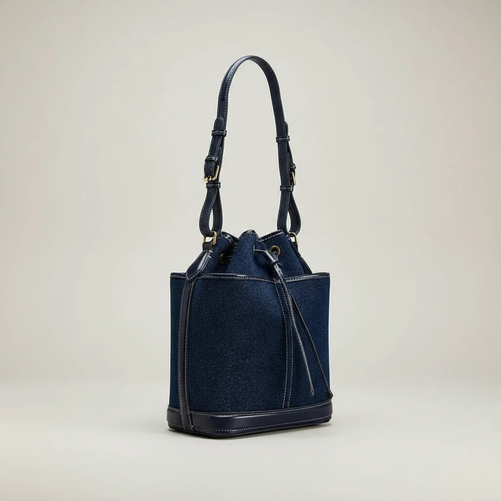 Sac jean bandoulière femme en toile - Vue 3 - sac jean