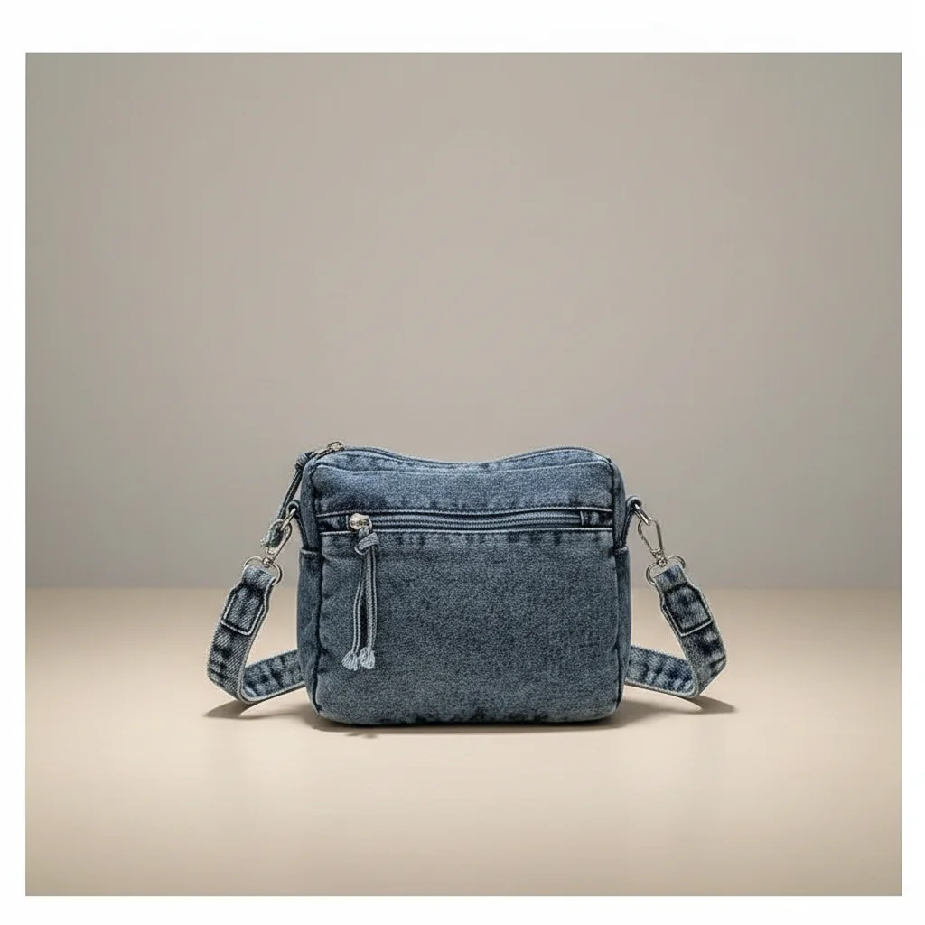 Sac jean bandoulière femme multi-poches - Vue 1 - sac jean