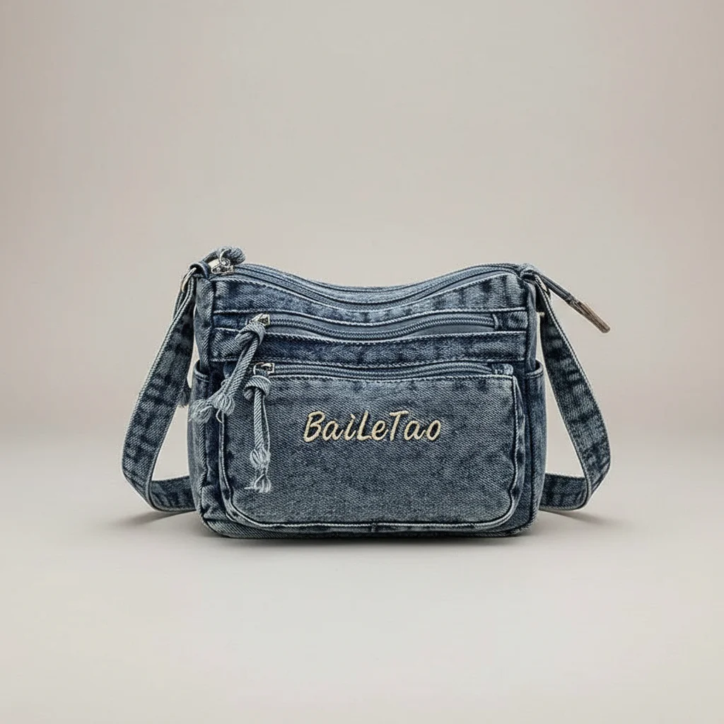 Sac jean bandoulière femme multi-poches - Vue 10 - sac jean