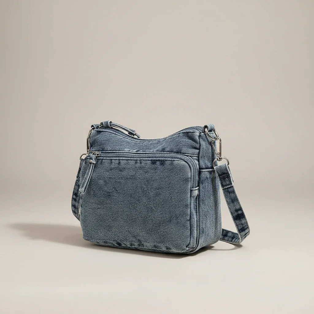 Sac jean bandoulière femme multi-poches - Vue 12 - sac jean