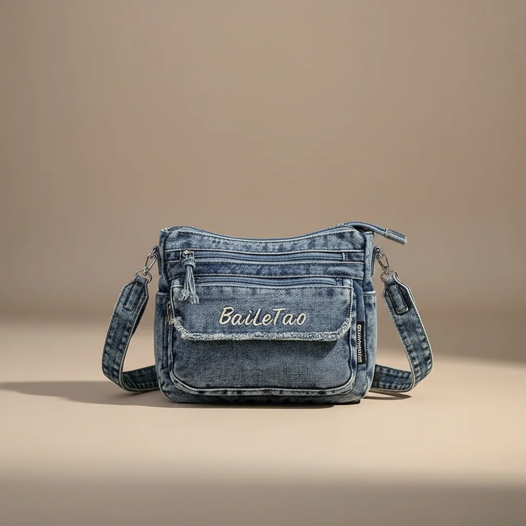 Sac jean bandoulière femme multi-poches - Vue 13 - sac jean