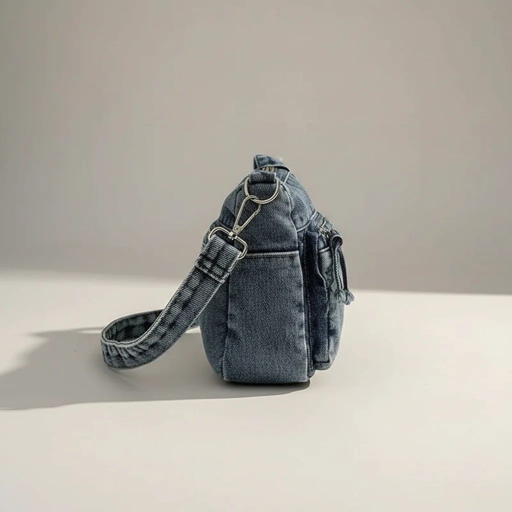 Sac jean bandoulière femme multi-poches - Vue 2 - sac jean