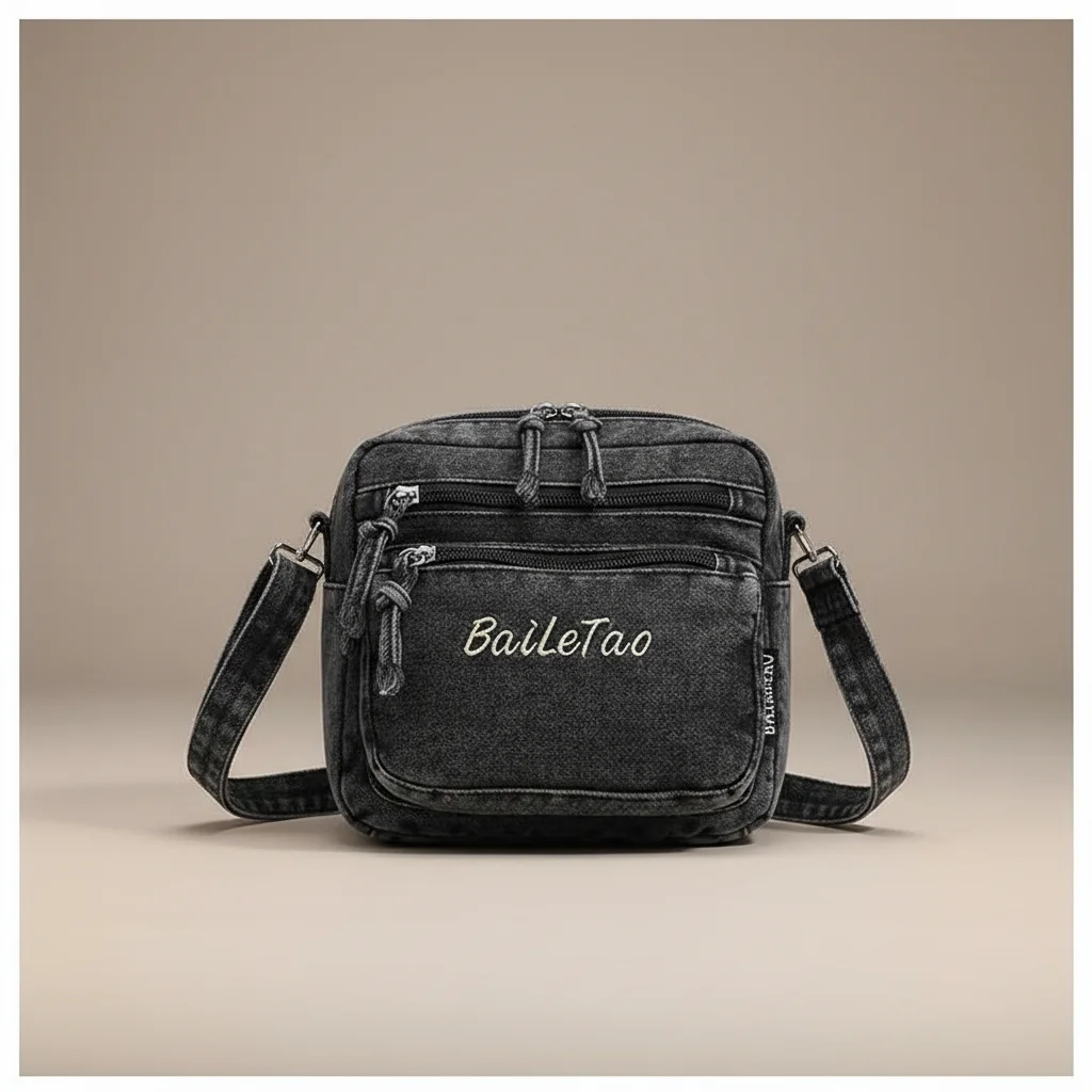 Sac jean bandoulière femme multi-poches - Vue 24 - sac jean