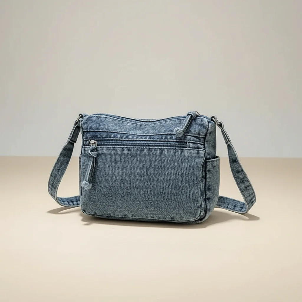 Sac jean bandoulière femme multi-poches - Vue 3 - sac jean