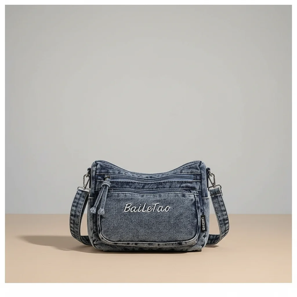 Sac jean bandoulière femme multi-poches - Vue 34 - sac jean