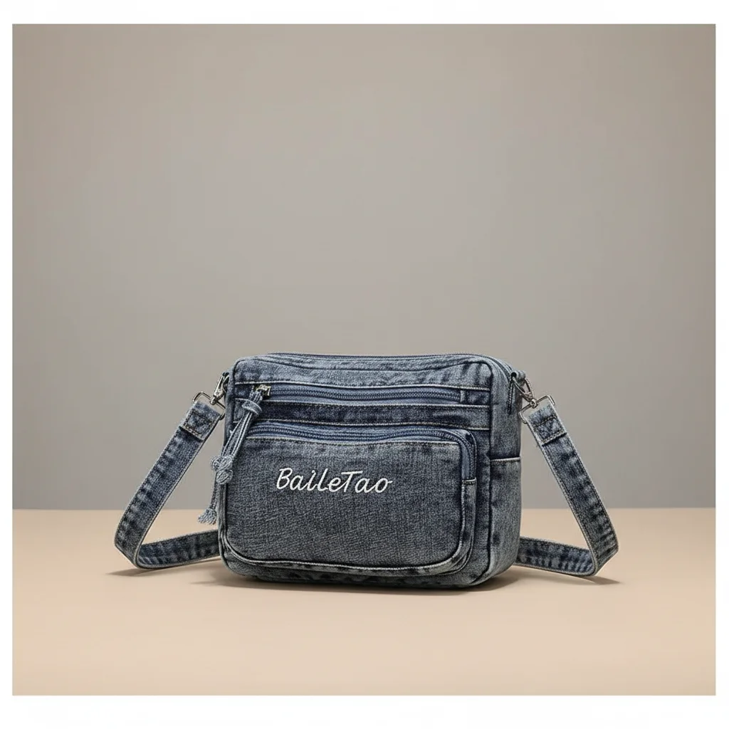 Sac jean bandoulière femme multi-poches - Vue 36 - sac jean