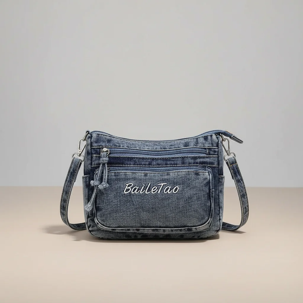 Sac jean bandoulière femme multi-poches - Vue 37 - sac jean