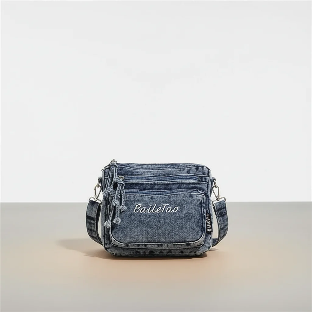 Sac jean bandoulière femme multi-poches - Vue 38 - sac jean