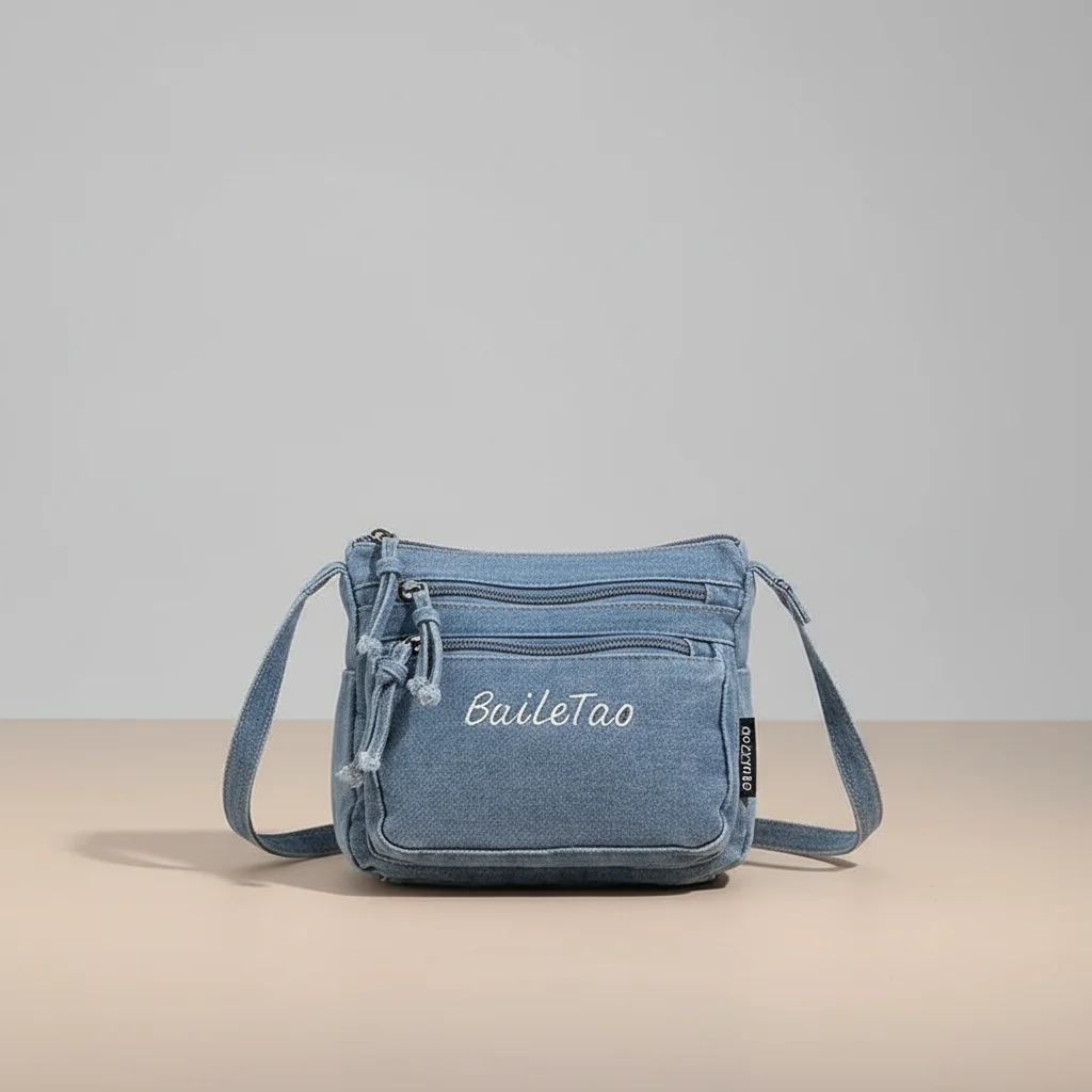 Sac jean bandoulière femme multi-poches - Vue 48 - sac jean