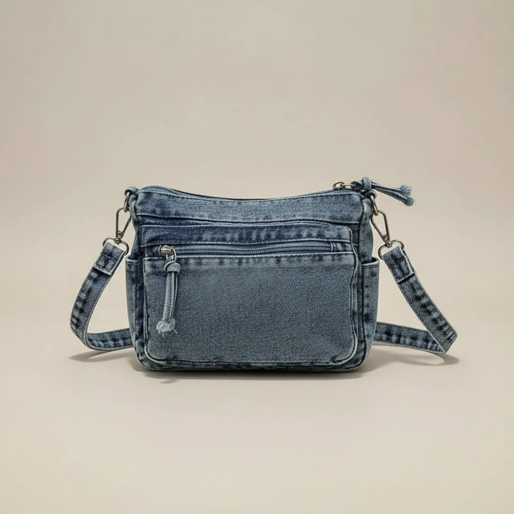 Sac jean bandoulière femme multi-poches - Vue 5 - sac jean