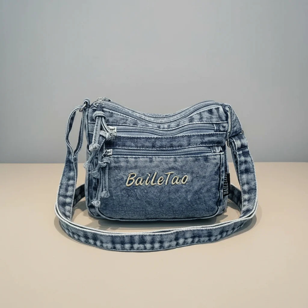 Sac jean bandoulière femme multi-poches - Vue 6 - sac jean