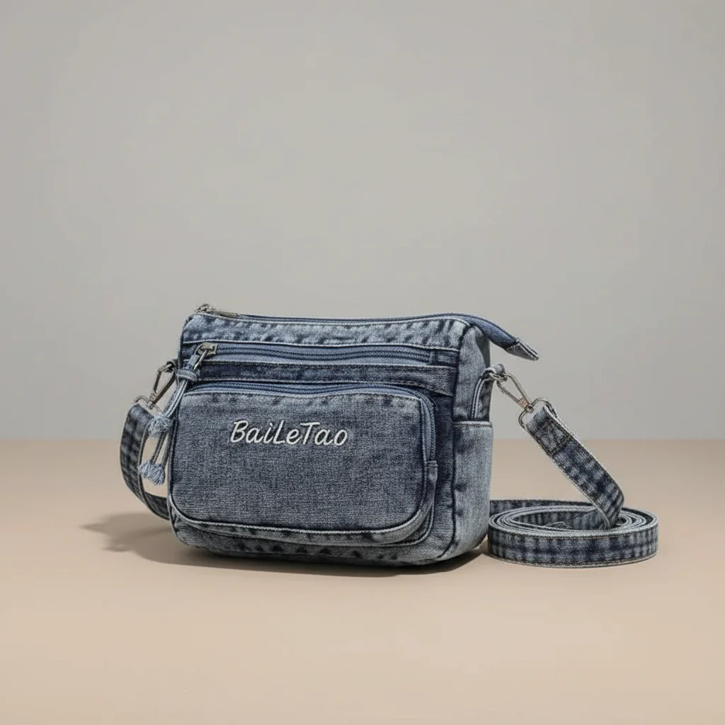 Sac jean bandoulière femme multi-poches - Vue 7 - sac jean
