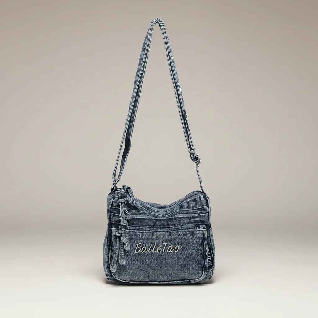 Sac jean bandoulière femme multi-poches - Vue 8 - sac jean