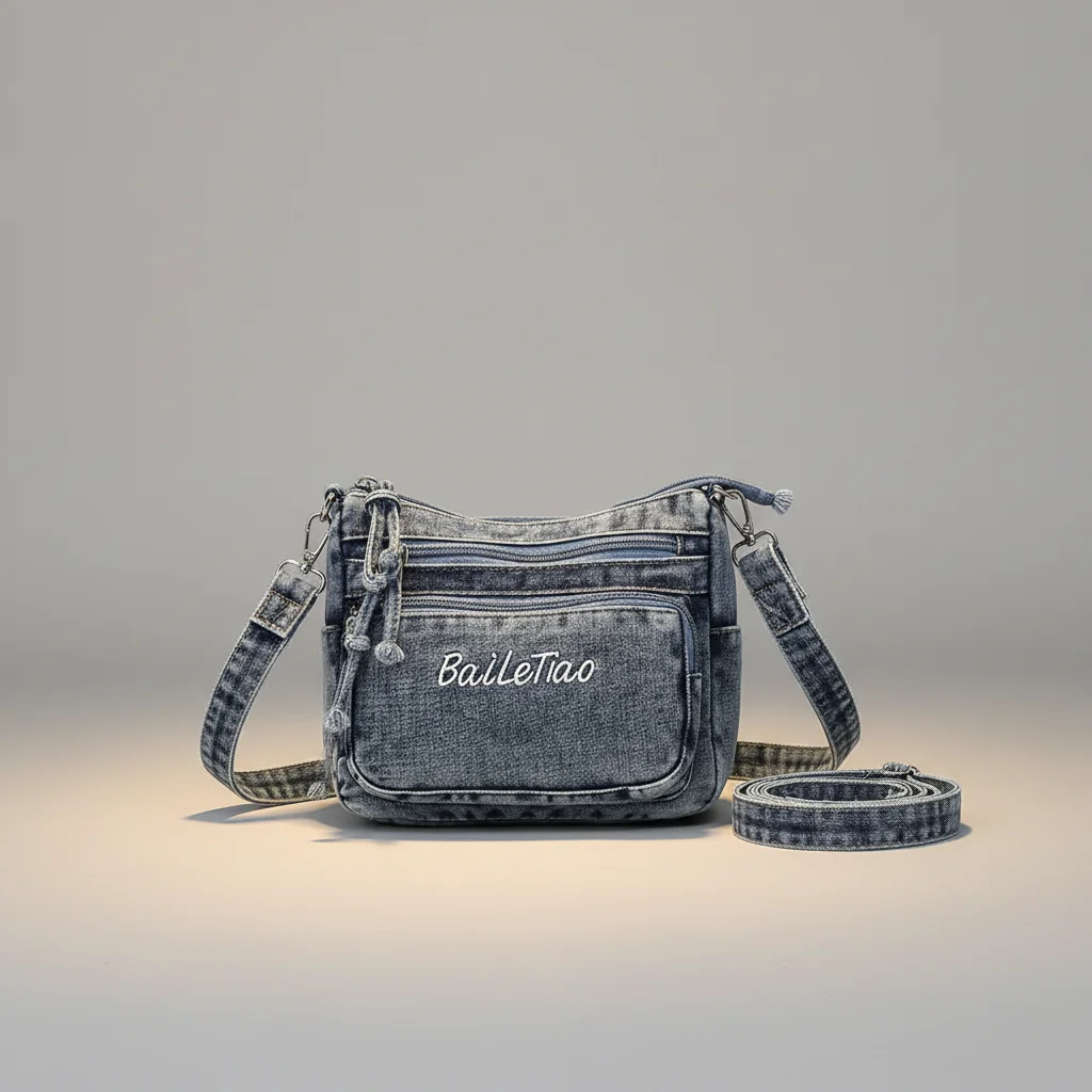 Sac jean bandoulière femme multi-poches - Vue 9 - sac jean
