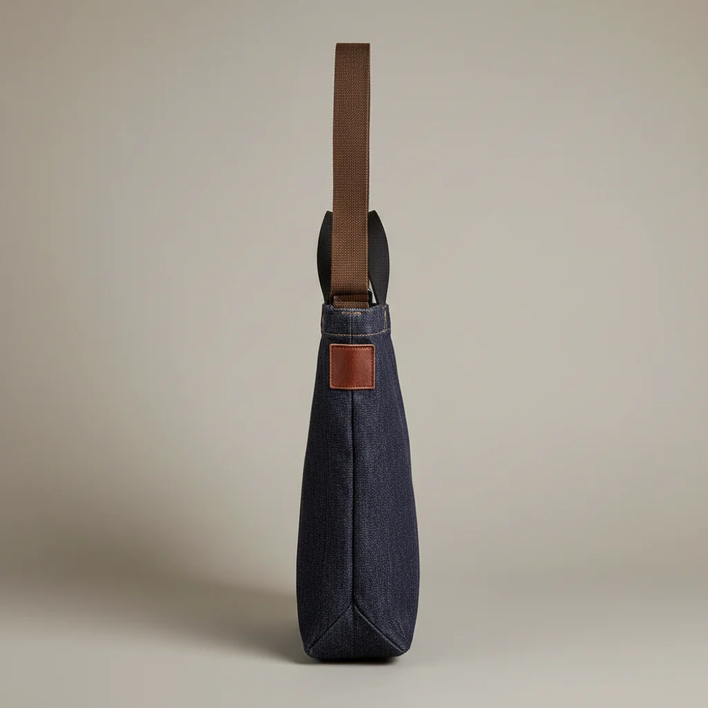 Sac jean bandoulière homme style vintage - Vue 2 - sac jean