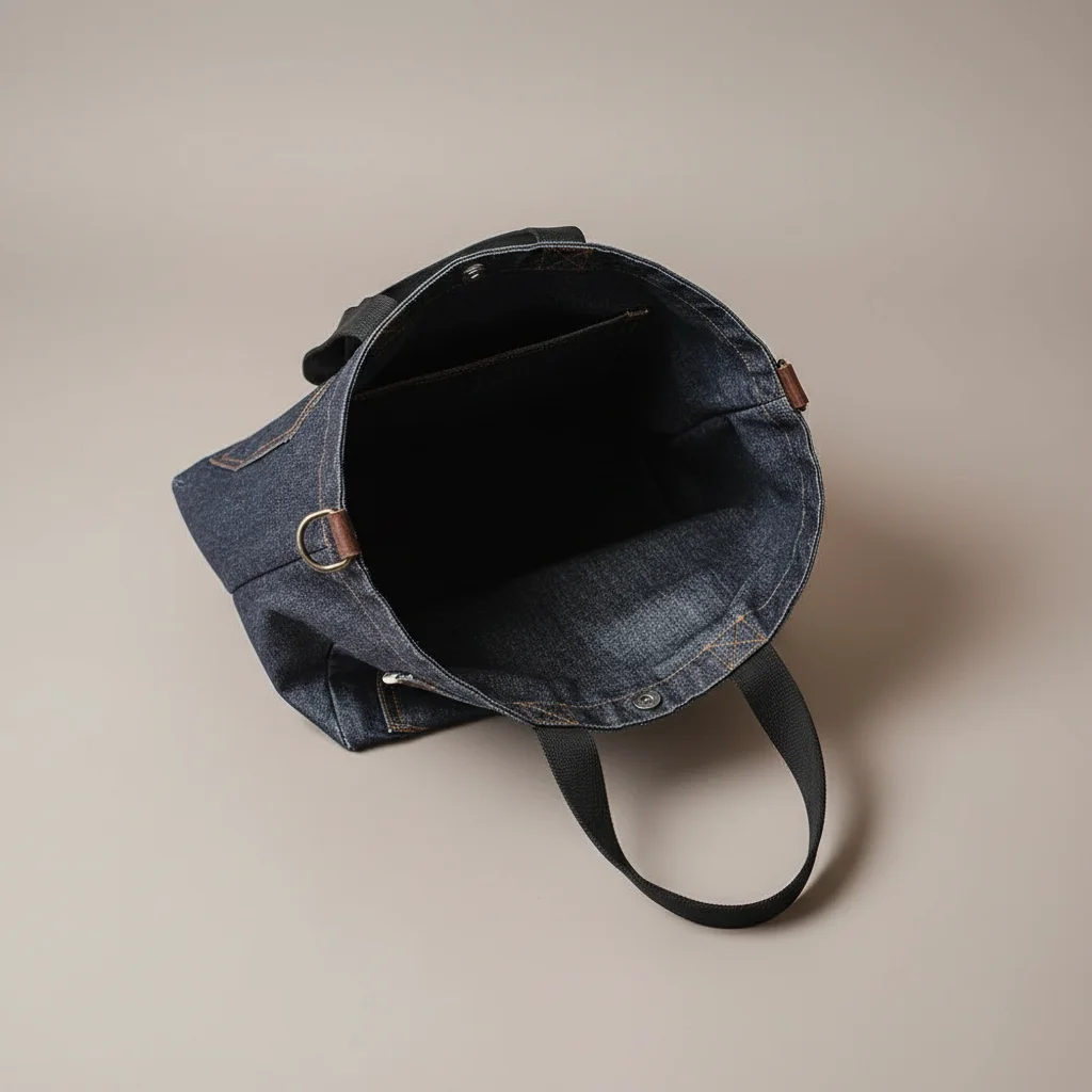 Sac jean bandoulière homme style vintage - Vue 3 - sac jean