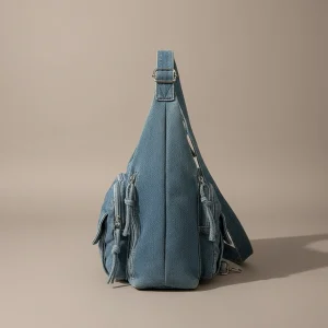 Sac jean bandoulière multi-poches denim - Vue 2 - sac jean