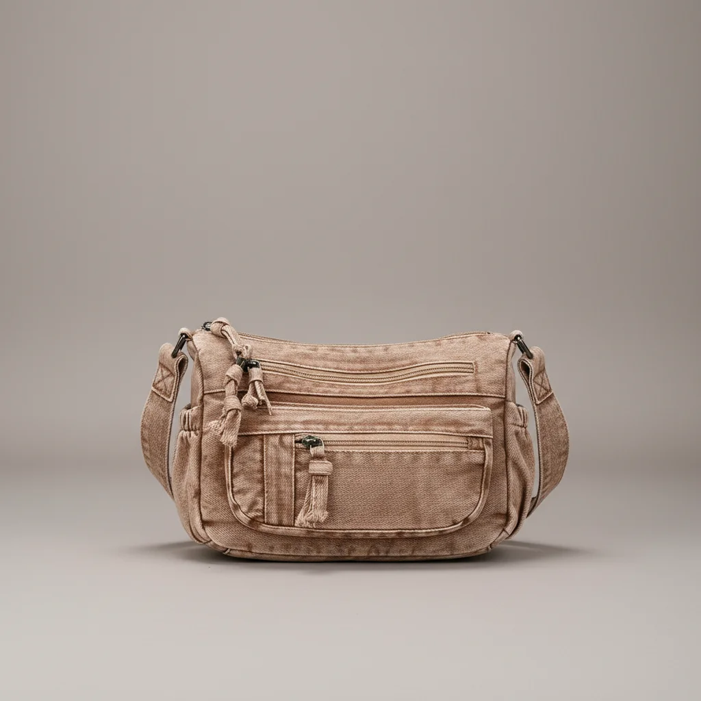 sac jean bandoulière multipoches en denim - Vue 25 - sac jean