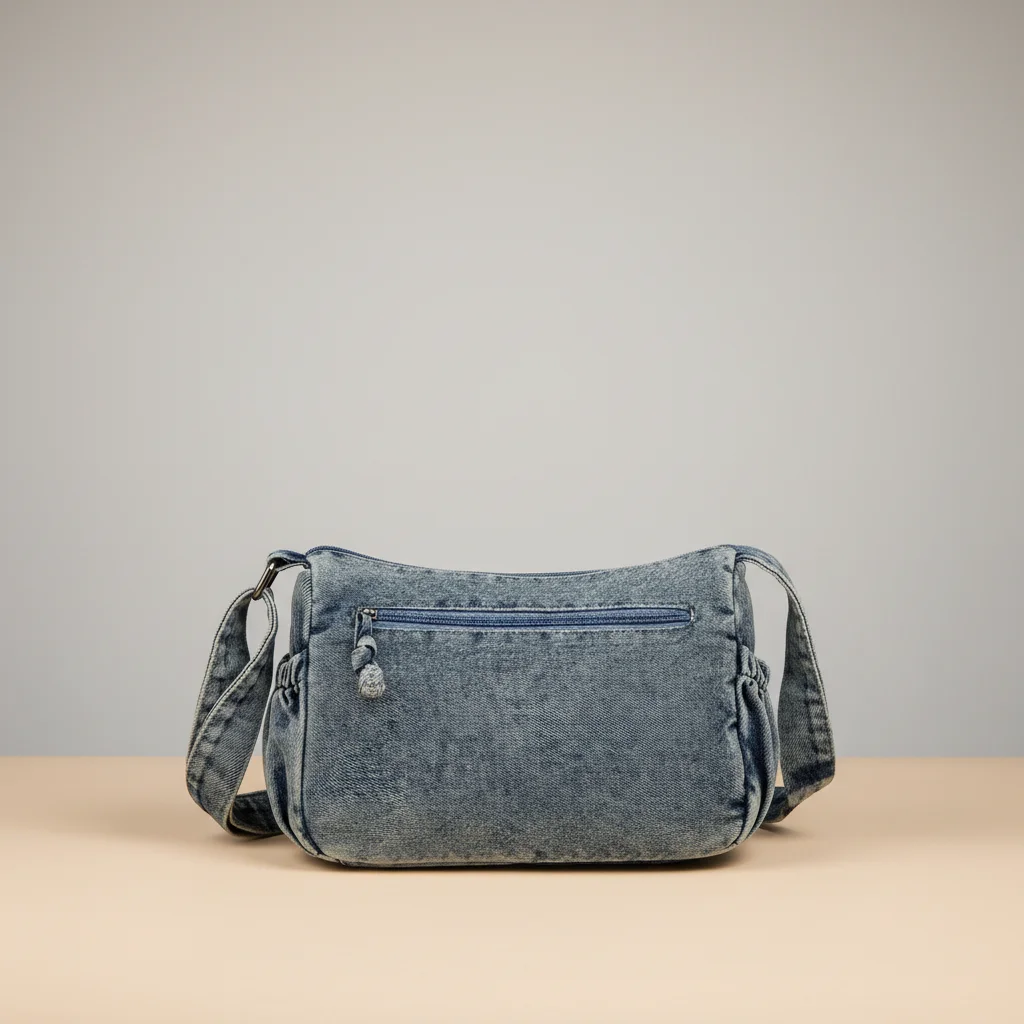 sac jean bandoulière multipoches en denim - Vue 29 - sac jean