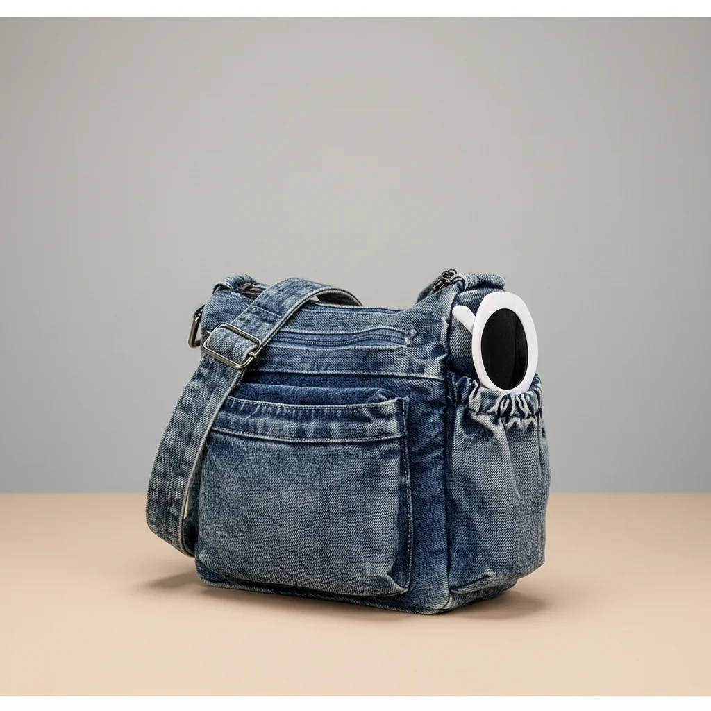 sac jean bandoulière multipoches en denim - Vue 32 - sac jean