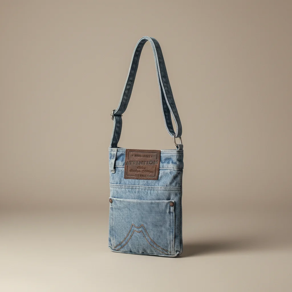 Sac jean bandoulière toile pour le quotidien - Vue 3 - sac jean