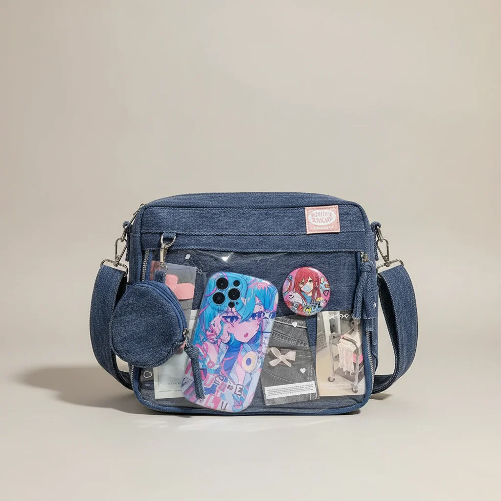 Sac jean bandoulière y2k transparent - Vue 13 - sac jean