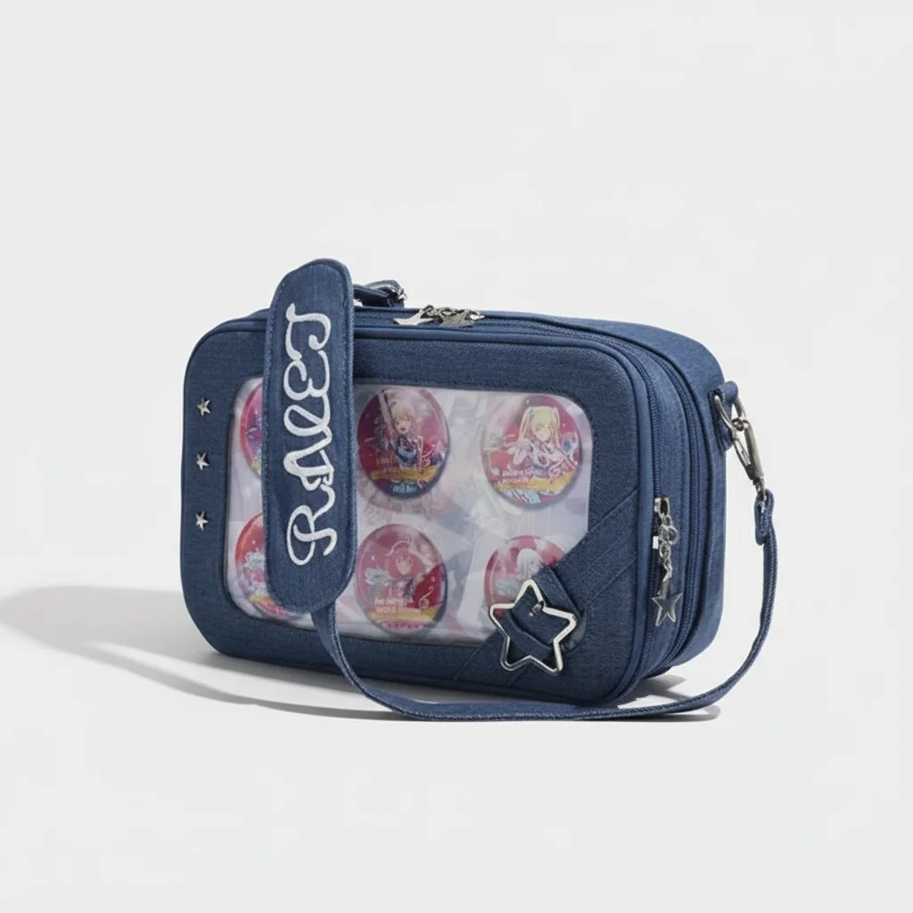 Sac jean bandoulière y2k transparent - Vue 24 - sac jean