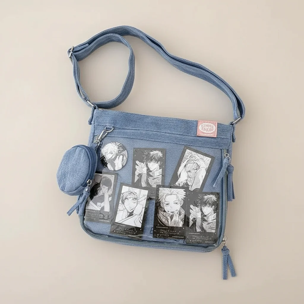 Sac jean bandoulière y2k transparent - Vue 3 - sac jean