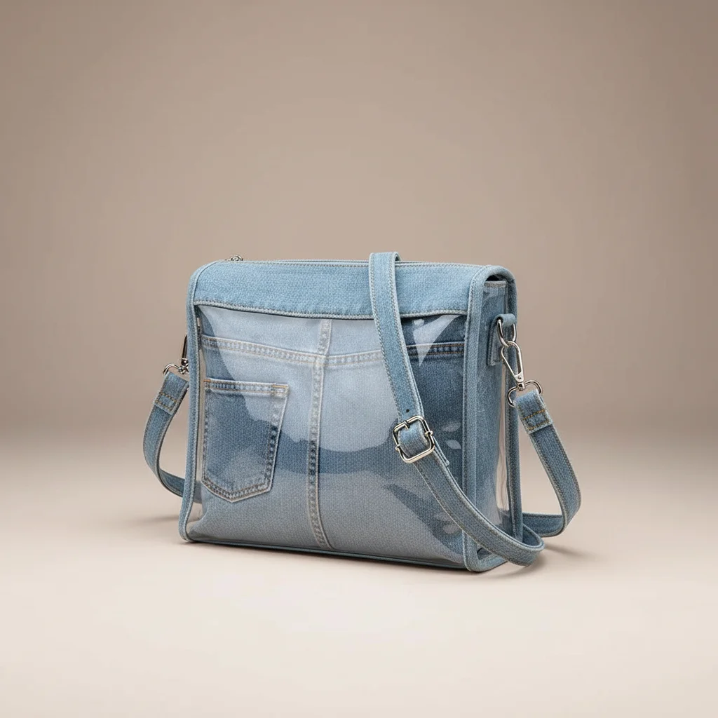 Sac jean bandoulière y2k transparent - Vue 36 - sac jean