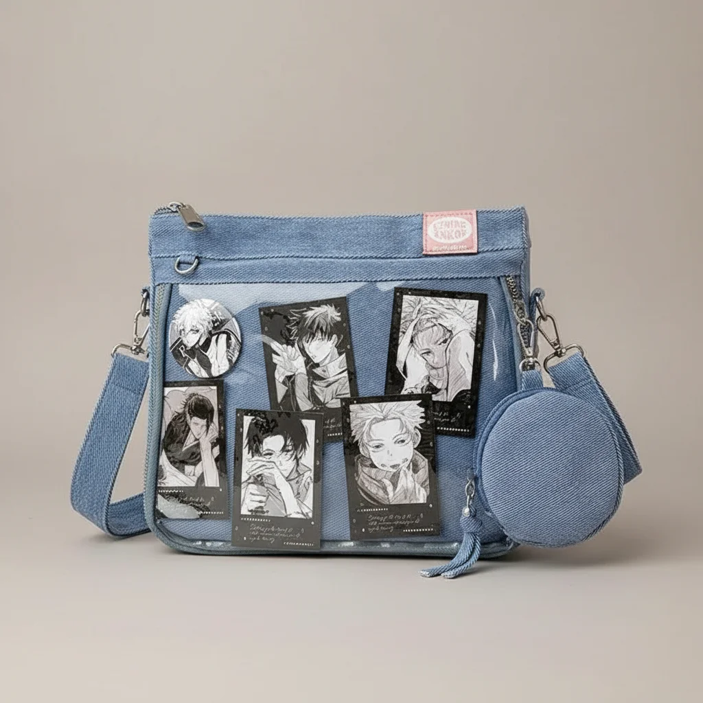 Sac jean bandoulière y2k transparent - Vue 4 - sac jean