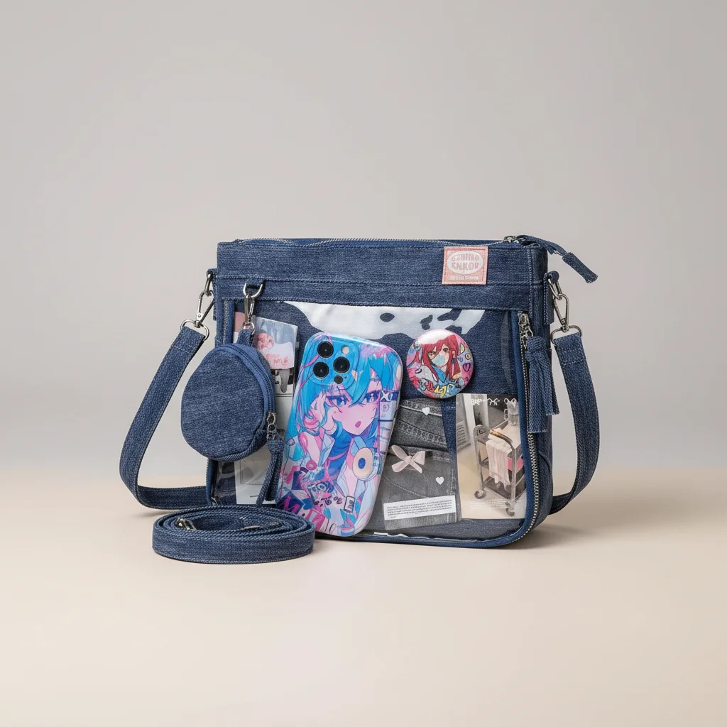 Sac jean bandoulière y2k transparent - Vue 6 - sac jean