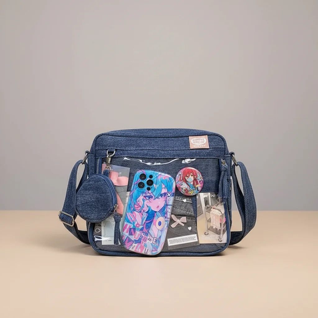 Sac jean bandoulière y2k transparent - Vue 8 - sac jean