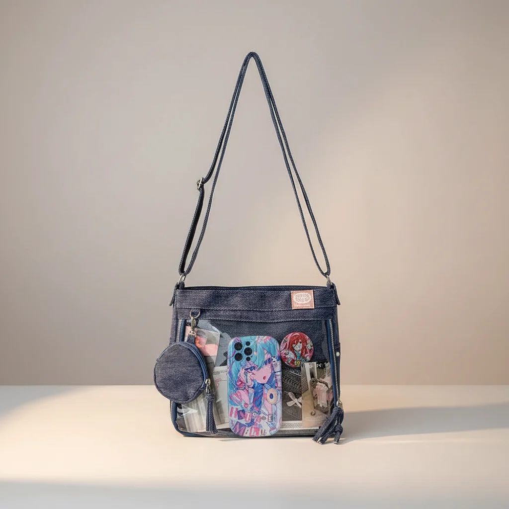 Sac jean bandoulière y2k transparent - Vue 9 - sac jean