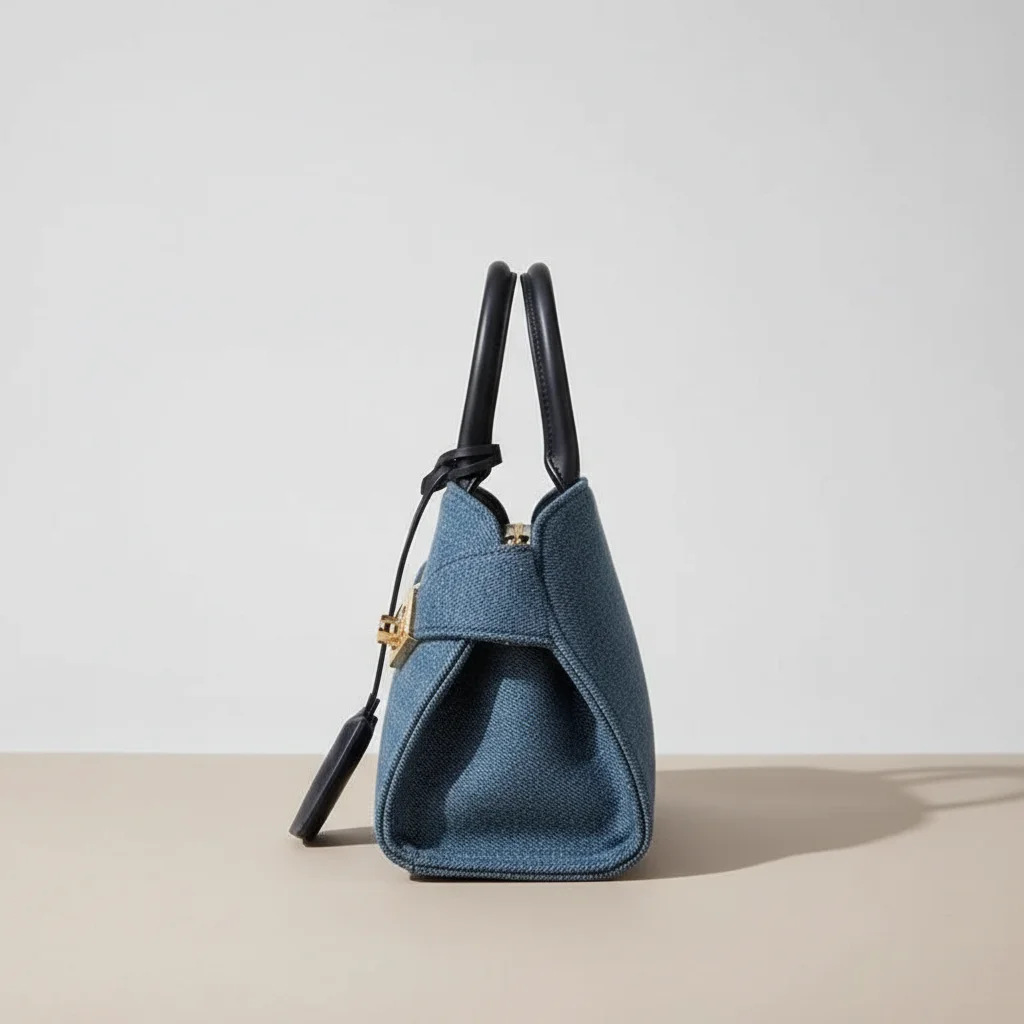 Sac jean bowling femme en denim - Vue 2 - sac jean