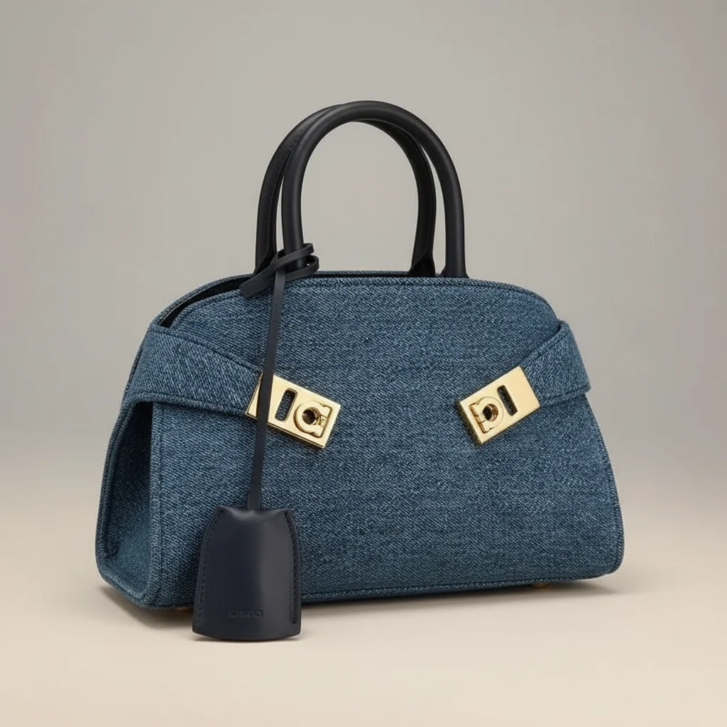 Sac jean bowling femme en denim - Vue 4 - sac jean