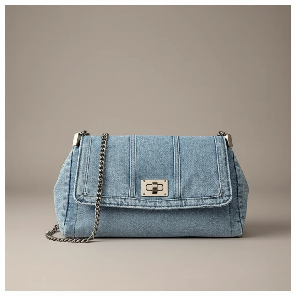 Sac jean business chaîne porté épaule - Vue 19 - sac jean