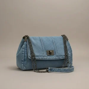 Sac jean business chaîne porté épaule - Vue 2 - sac jean