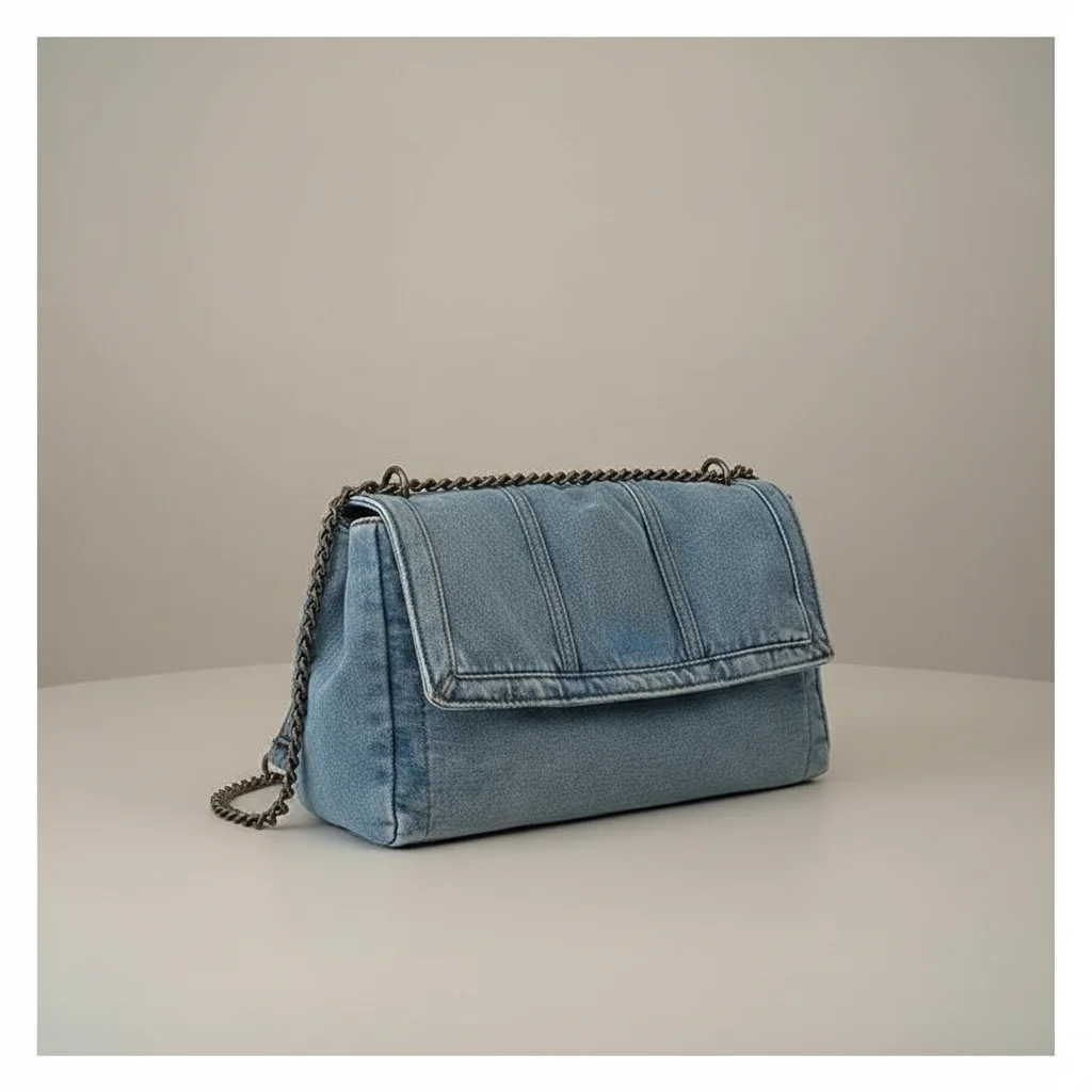 Sac jean business chaîne porté épaule - Vue 9 - sac jean