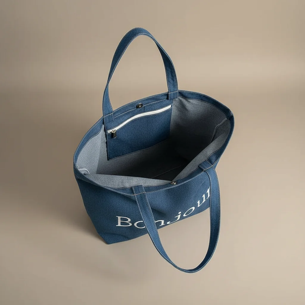 Sac jean cabas femme 15 pouces décontracté - Vue 3 - sac jean