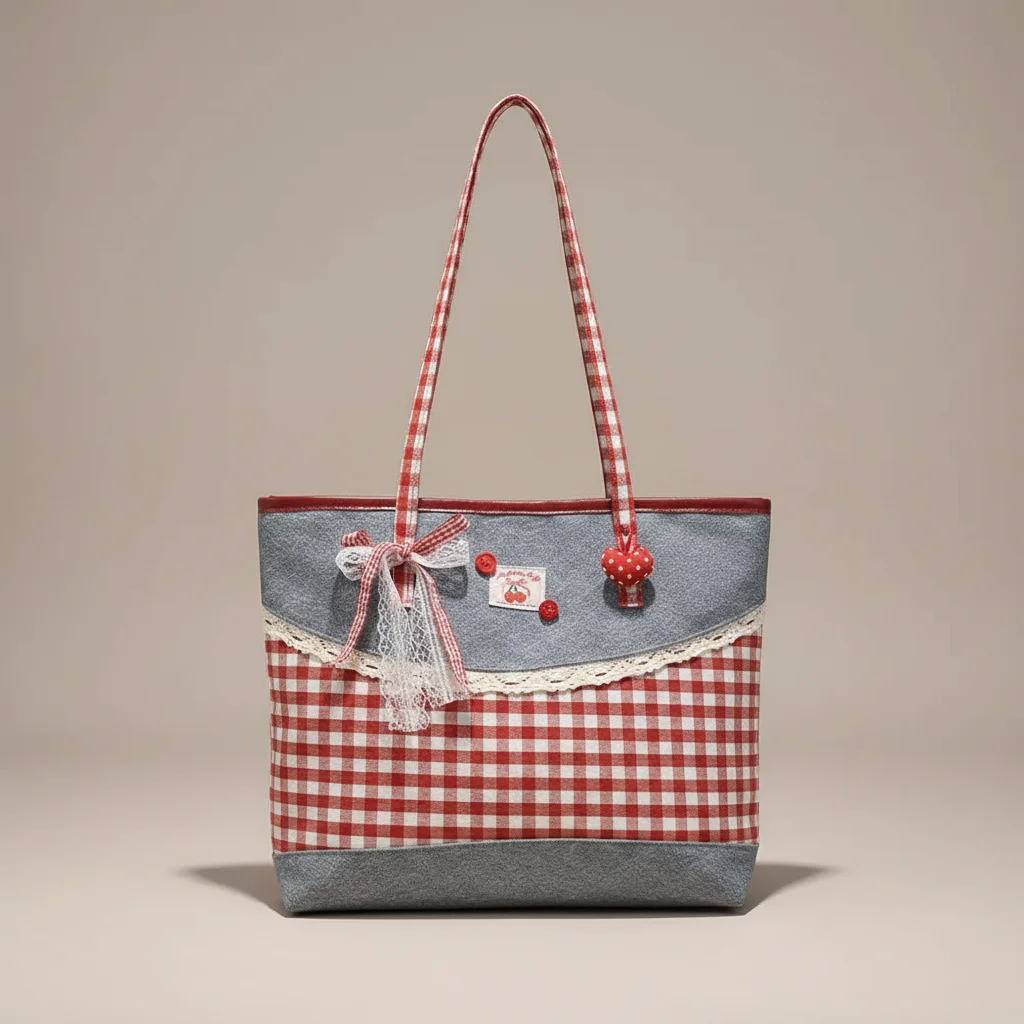 Sac jean cabas femme style champêtre - Vue 10 - sac jean