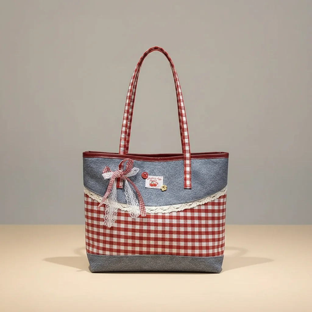 Sac jean cabas femme style champêtre - Vue 12 - sac jean