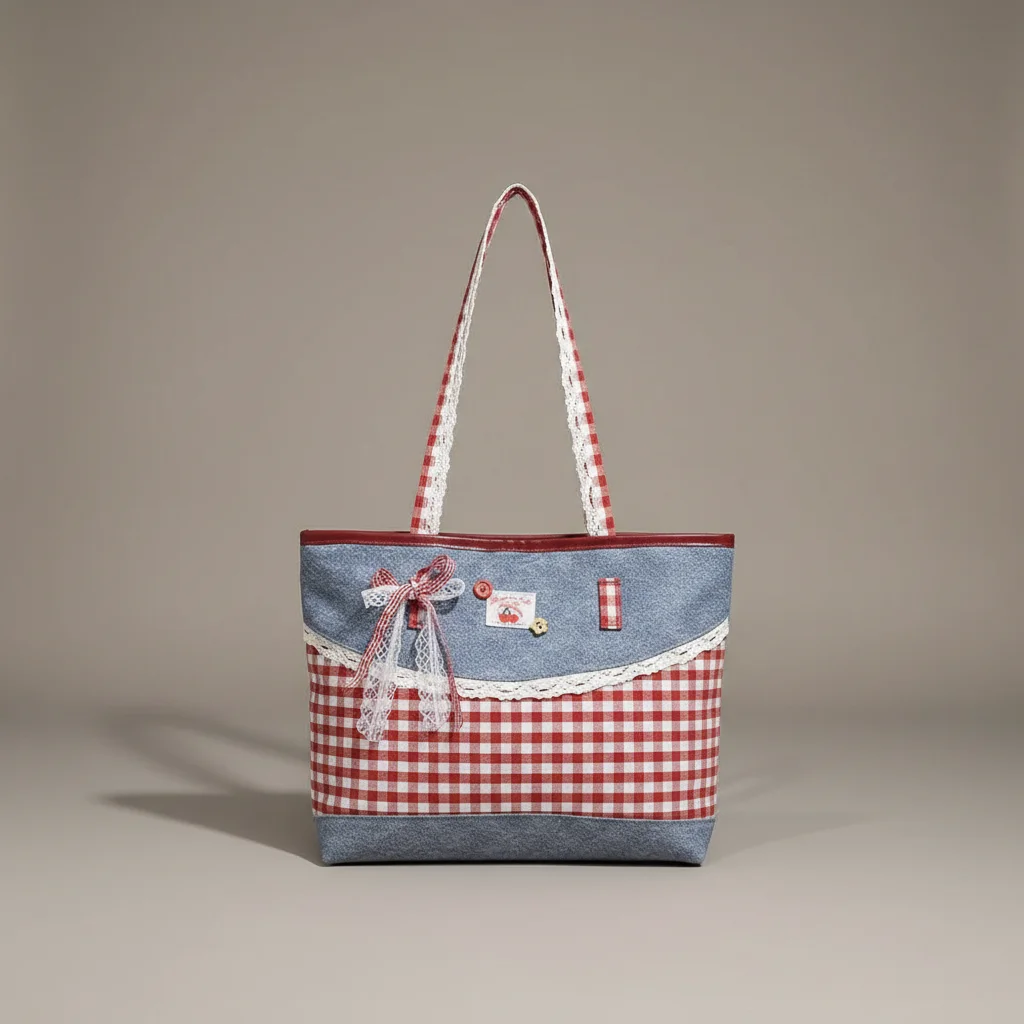 Sac jean cabas femme style champêtre - Vue 14 - sac jean