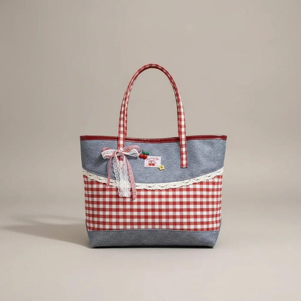 Sac jean cabas femme style champêtre - Vue 15 - sac jean