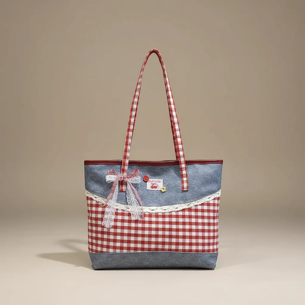 Sac jean cabas femme style champêtre - Vue 16 - sac jean