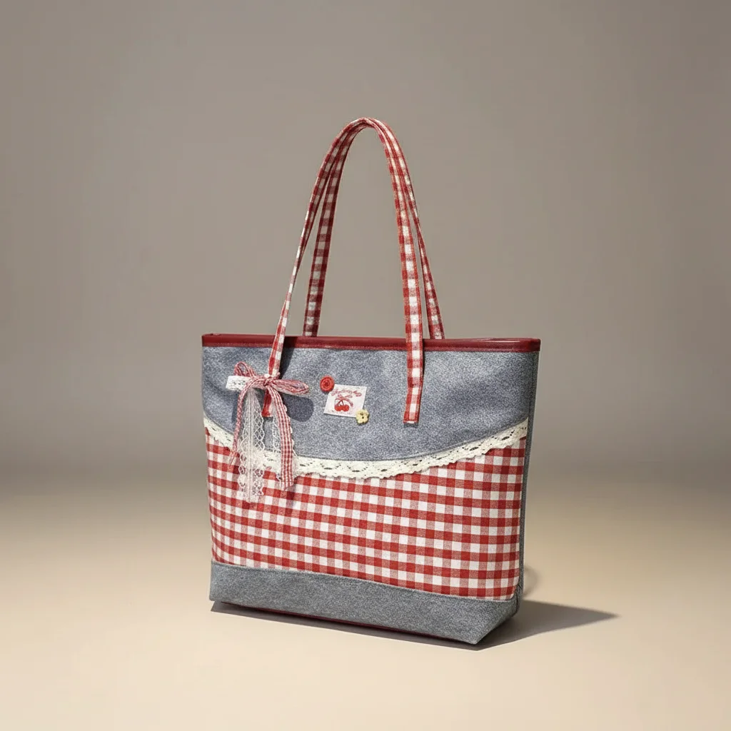 Sac jean cabas femme style champêtre - Vue 18 - sac jean